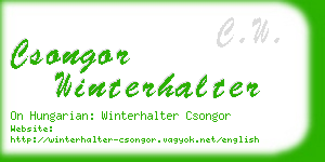 csongor winterhalter business card